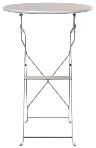 Bisztróasztal Bézs Ø 50 x 71 cm Porfestett acél