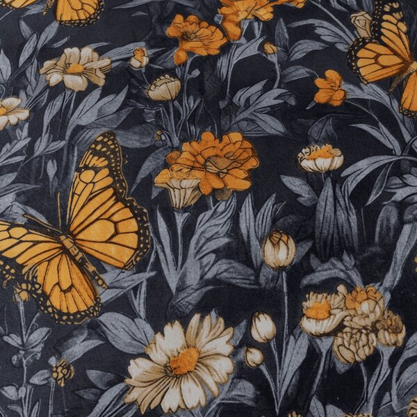 Mikroszálas ágyneműhuzat BUTTERFLY GARDEN kék-szürke Ágyneműhuzat mérete: 70 x 90 cm | 140 x 200 cm