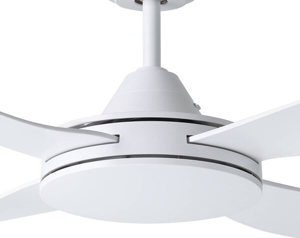 EGLO Bondi 1 mennyezeti ventilátor, matt fehér, távirányítóval, Fehér / opál, Nappali / Étkező, Műanyag