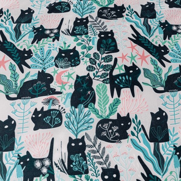 Színes CREEPY CATS mikroszálas ágyneműhuzat Ágyneműhuzat mérete: 70 x 90 cm | 140 x 200 cm