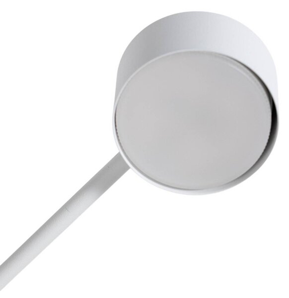 EMIBIG LIGHTING Modus 6 mennyezeti lámpa, acél, hatlámpás, GX53, fehér, dimmelhető, Fehér / opál, Nappali / Étkező, fém, Modern