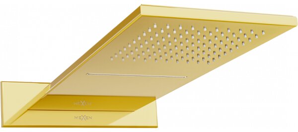 Mexen Waterfall rozsdamentes acél zuhanyfej Slim 50 x 22 cm, arany, 79190-50
