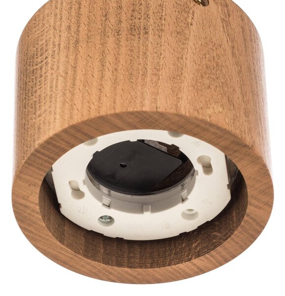 Envostar Ernest Downlight GX53 fa, kerek, dimmelhető, Világos fa, Nappali / Étkező, Fa