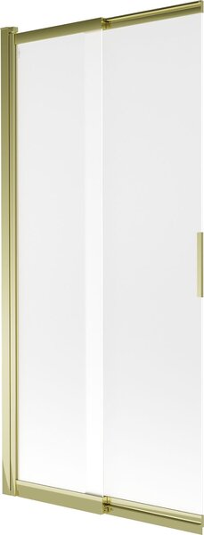 Mexen Fox Kádparaván 2 részes csúszó 85 x 150 cm, szron, arany - 891-085-002-50-30 Kádparaván