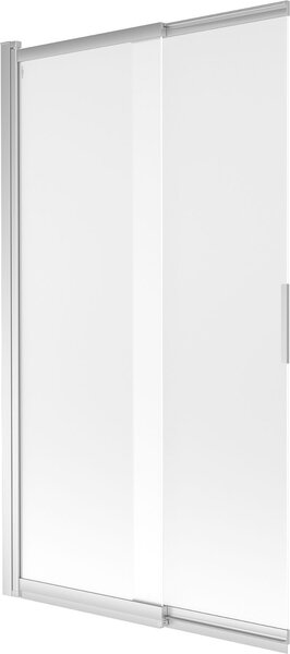 Mexen Fox Kádparaván 2 részes csúszó 100 x 150 cm, szron, króm - 891-100-002-01-30 Kádparaván