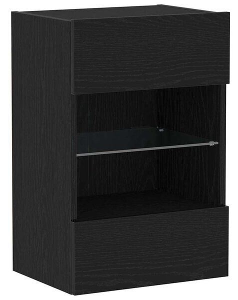 TV szekrény garnitúra 40 x 30 x 60,5 cm Fekete Szerelt Fa