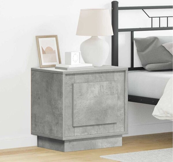 Éjjeliszekrény 2 db Beton Szürke 44 x 34,5 x 45 cm Szerelt Fa