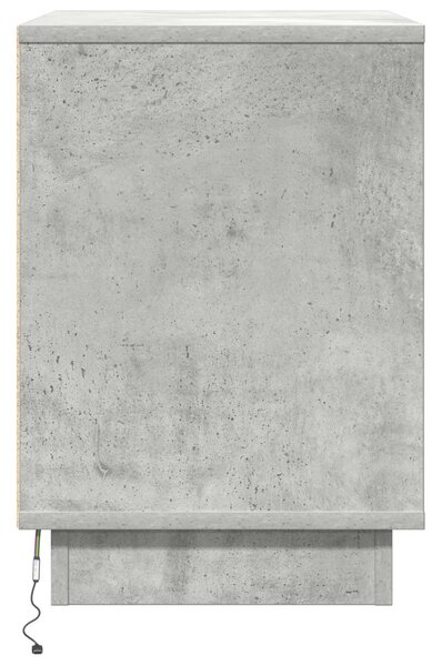 Éjjeliszekrény 2 db Beton Szürke 50 x 34,5 x 50 cm Szerelt fa