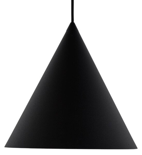 TK Lighting Cono lógó világítás, 1 izzó, Ø 27 cm, fekete, dimmelhető, Fekete, Nappali / Étkező, fém, Modern