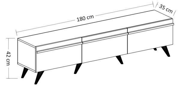 TV asztal/szekrény Amsty