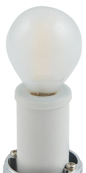 Lucande Basolo fürdőszobai fali lámpa, fekete, magasság 31,5 cm, üveg, dimmelhető, Fehér / opál, Fürdőszoba, Modern