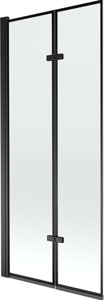Mexen Castor Kádparaván 2 részes 80 x 150 cm, fekete wzór, fekete - 892-080-002-70-70 Kádparaván