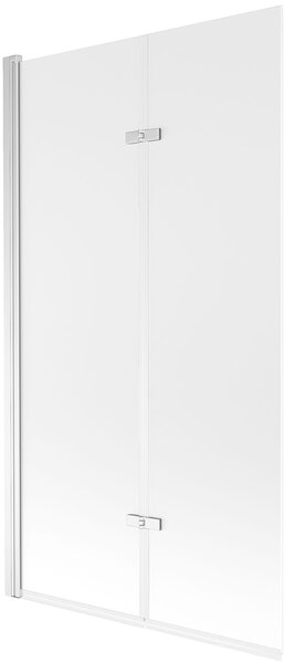Mexen Castor Kádparaván 2 részes 100 x 150 cm, szron, króm - 892-100-002-01-30 Kádparaván
