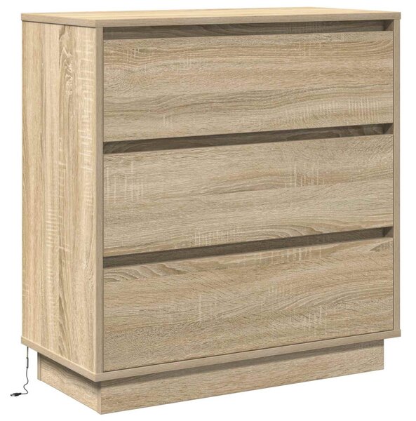 Éjjeliszekrény Sonoma tölgy 71 x 34,5 x 75 cm Szerelt fa
