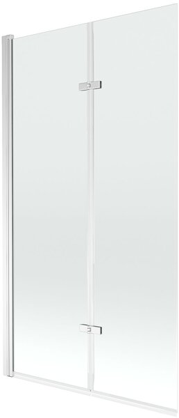 Mexen Castor Kádparaván 2 részes 100 x 150 cm, átlátszó nano, króm - 892-100-002-01-00 Kádparaván