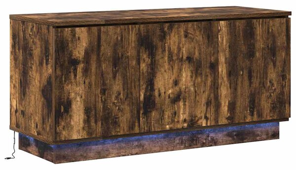 TV szekrény 100 x 38 x 49 cm Füstölt tölgy Szerelt Fa