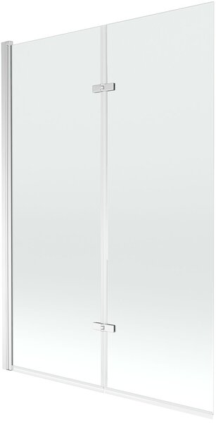Mexen Castor Kádparaván 2 részes 120 x 150 cm, átlátszó nano, króm - 892-120-002-01-00 Kádparaván