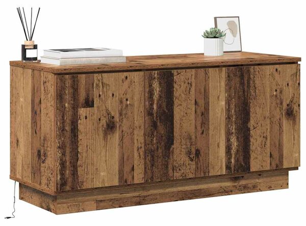 TV szekrény 100 x 38 x 49 cm Öreg fa Szerelt Fa