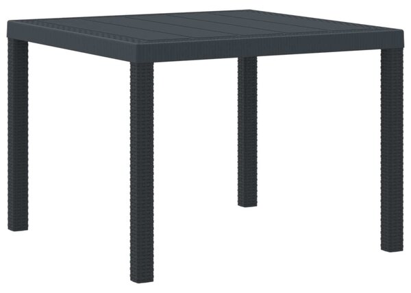 Kerti Asztal Antracit 100 x 100 x 73 cm polirattan