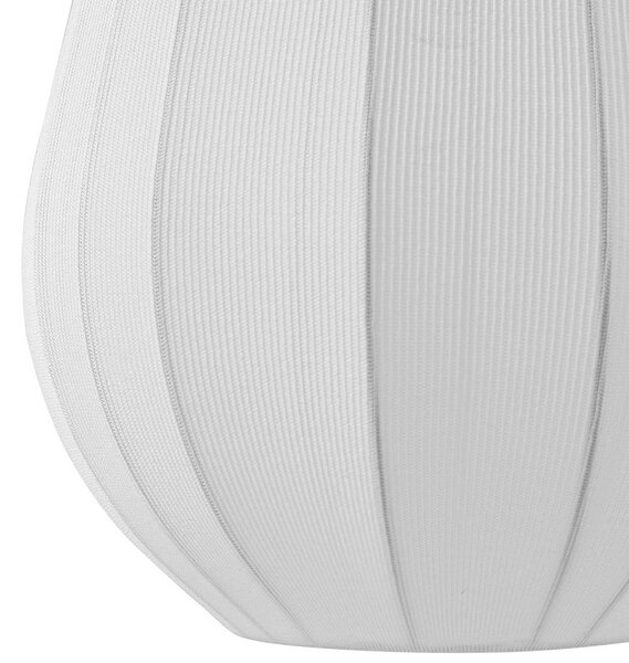 Lindby függőlámpa Helin, fehér, Ø 30 cm, anyagból készült, dimmelhető, Fehér / opál, Nappali / Étkező, Textil / szövet / selyem, Modern
