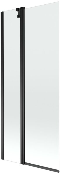 Mexen Flip Kádparaván 1 részes 80 x 150 cm, átlátszó nano, fekete - 894-080-101-70-00 Kádparaván