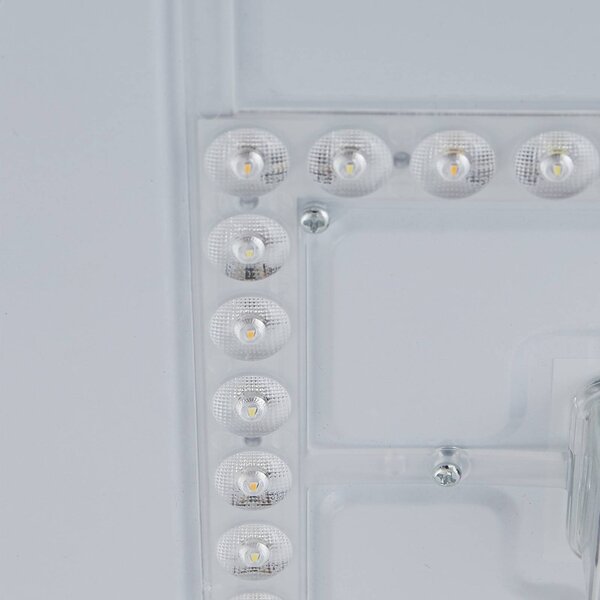 Lindby LED mennyezeti lámpa Jutis, bézs, tengeri moszat, Ø 50 cm, Világos fa, Nappali / Étkező, Fa, Modern