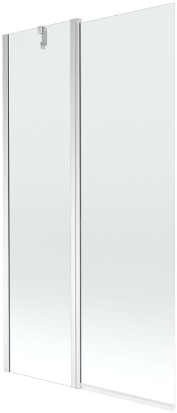 Mexen Flip Kádparaván 1 részes 100 x 150 cm, átlátszó nano, króm - 894-100-101-01-00 Kádparaván