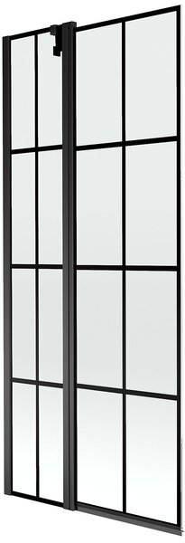 Mexen Flip Kádparaván 1 részes 80 x 150 cm, fekete wzór, fekete - 894-080-101-70-77 Kádparaván