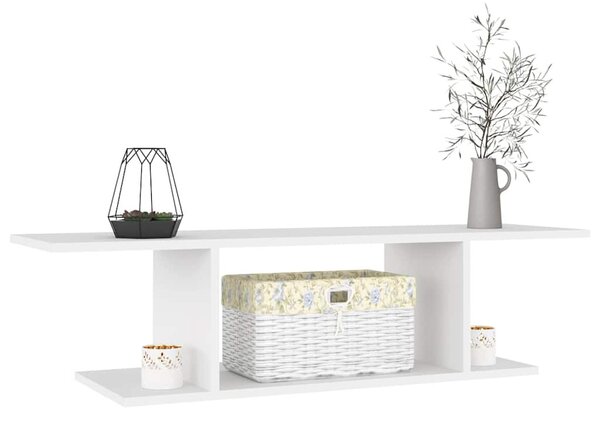 Fehér falra szerelhető TV-szekrény 103 x 30 x 26,5 cm