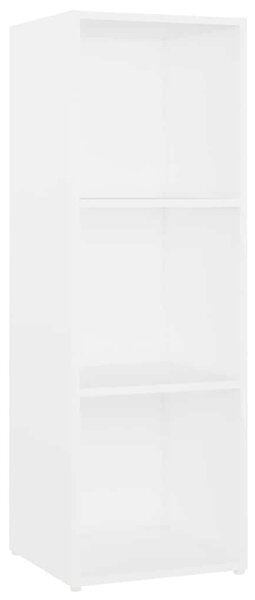 3 db fehér szerelt fa TV-szekrény 107 x 35 x 37 cm