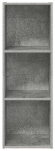 Betonszürke szerelt fa falra szerelhető TV-szekrény 37x37x107cm
