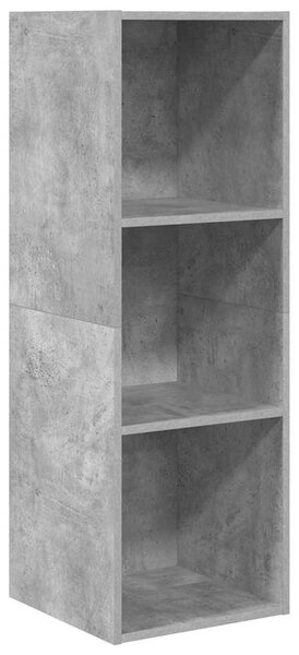 Betonszürke szerelt fa falra szerelhető TV-szekrény 37x37x107cm