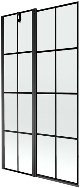 Mexen Flip Kádparaván 1 részes 100 x 150 cm, fekete wzór, fekete - 894-100-101-70-77 Kádparaván