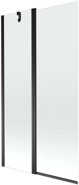 Mexen Flip Kádparaván 1 részes 100 x 150 cm, átlátszó nano, fekete - 894-100-101-70-00 Kádparaván