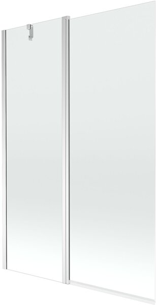 Mexen Flip Kádparaván 1 részes 120 x 150 cm, átlátszó nano, króm - 894-120-101-01-00 Kádparaván