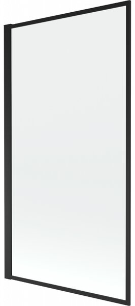 Mexen ALEX, kádparaván, 1 lapos FIX, 70x140 cm, mintás fekete keret, 893-070-000-70-70