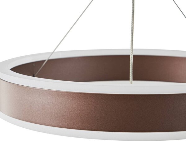Lucande LED lógó lámpa Kolo, 114 cm, 3 izzós, barna, dimmelhető, dimmelhető, Barna / rozsda, Nappali / Étkező, Modern