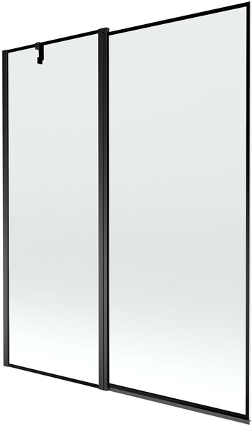 Mexen Flip Kádparaván 1 részes 140 x 150 cm, fekete wzór, fekete - 894-140-101-70-70 Kádparaván