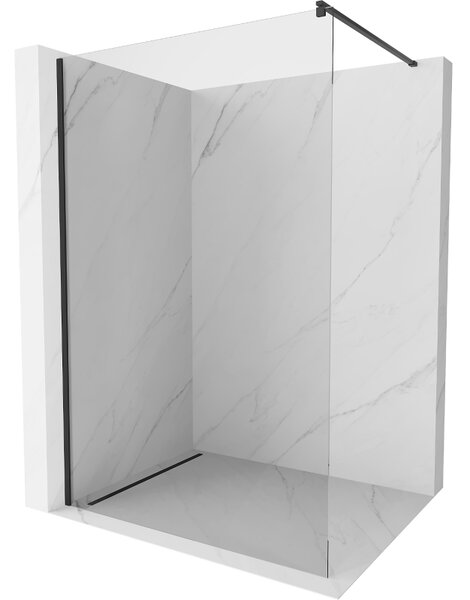 Mexen Kioto zuhanyparaván WALK-IN 8mm, 50x200 cm, átlátszó üveg / fekete profil, 800-050-101-70-00