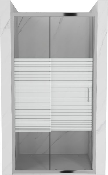 Mexen APIA zuhany tolóajtó a nyílásig 90cm, átlátszó / szalag, 845-090-000-01-20