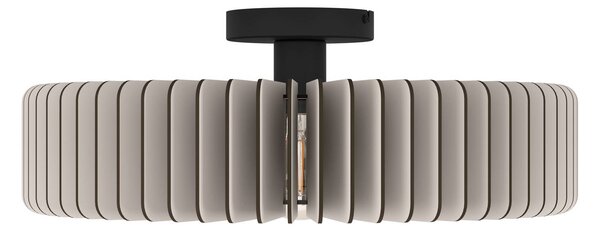 EGLO Palombaia mennyezeti lámpa, fehér, Ø 50 cm, acél/fa, E27, dimmelhető, Fehér / opál, fém
