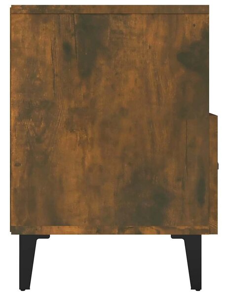 Füstös tölgy színű szerelt fa TV-szekrény 80 x 36 x 50 cm