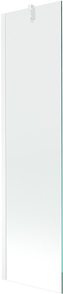 Mexen Next Kádparaván 1 részes 50 x 150 cm, átlátszó nano, fehér - 895-050-000-00-00-20 Kádparaván