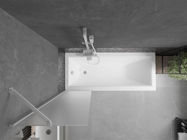Mexen Next Kádparaván 1 részes 50 x 150 cm, szron, fehér - 895-050-000-00-30-20 Kádparaván