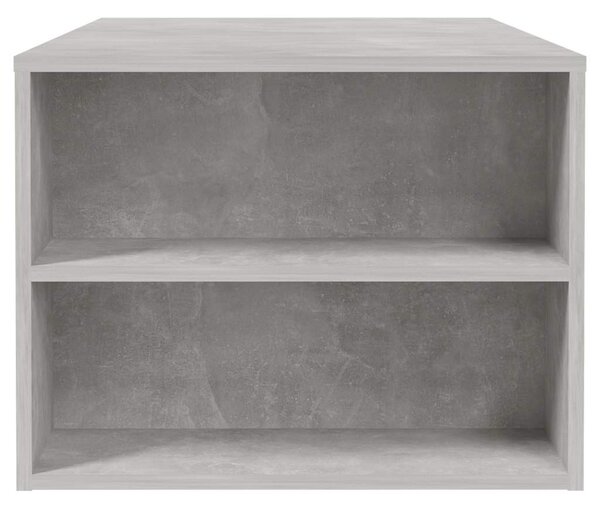 Betonszürke szerelt fa dohányzóasztal 102 x 55 x 42 cm