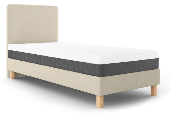 Lotus bézs egyszemélyes ágy, 90 x 200 cm - Mazzini Sofas