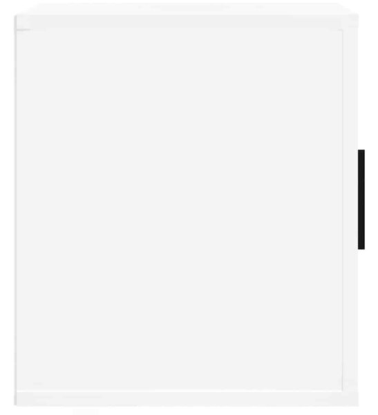 Fehér magasfényű szerelt fa TV-szekrény 100x35x40 cm