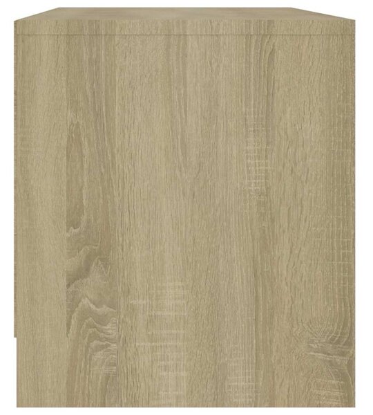 Sonoma tölgy színű szerelt fa TV-szekrény 90x35x40 cm