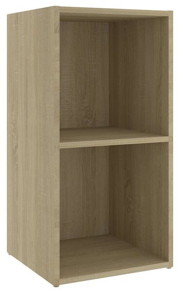 2 db sonoma tölgy színű szerelt fa TV-szekrény 72x35x36,5 cm