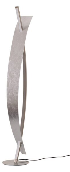 Lucande LED állólámpa Marija, ezüst, fényerőszabályzó, 140 cm, dimmelhető, Króm / ezüst, Nappali / Étkező, fém, Modern